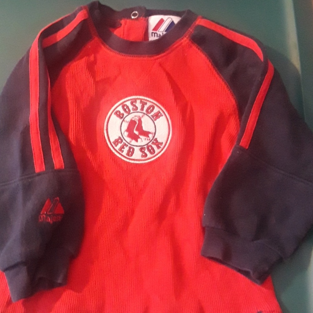 Majestic Boston Red Sox Boy's L/S Shirt